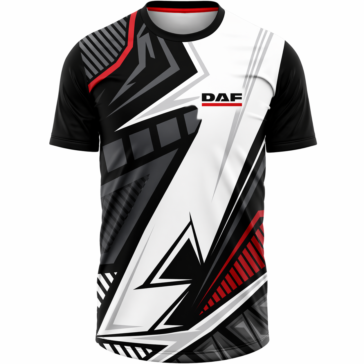 ChatGPT Image Apr 23, 2026, 01_02_56 PM DAF Sports Round Neck Jersey Black White Red - Image 1