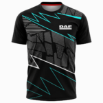 DAF Sports Round Neck Jersey Black Blue