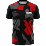 DAF Sports Round Neck Jersey Gray Black Red