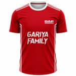 DAF Sports Round Neck Jersey Red White