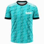 DAF Sports Round Neck Jersey White Blue