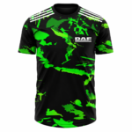 DAF Sports Round Neck Jersey Black Green