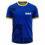 DAF Sports Round Neck Jersey Black Blue