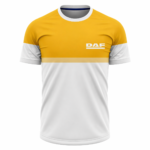 DAF Sports Round Neck Jersey Yellow White