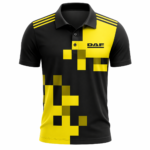 DAF Sports Polo Jersey Black Yellow