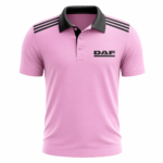 DAF Sports Polo Jersey Black Pink