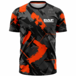 DAF Sports Round Neck Jersey Gray Orange