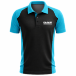 DAF Sports Polo Jersey Black Blue