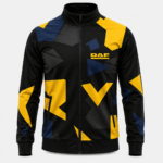 DAF Sports Jacket Black Yellow Dark Blue