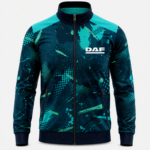 DAF Sports Jacket Dark Azure Cyan Blue