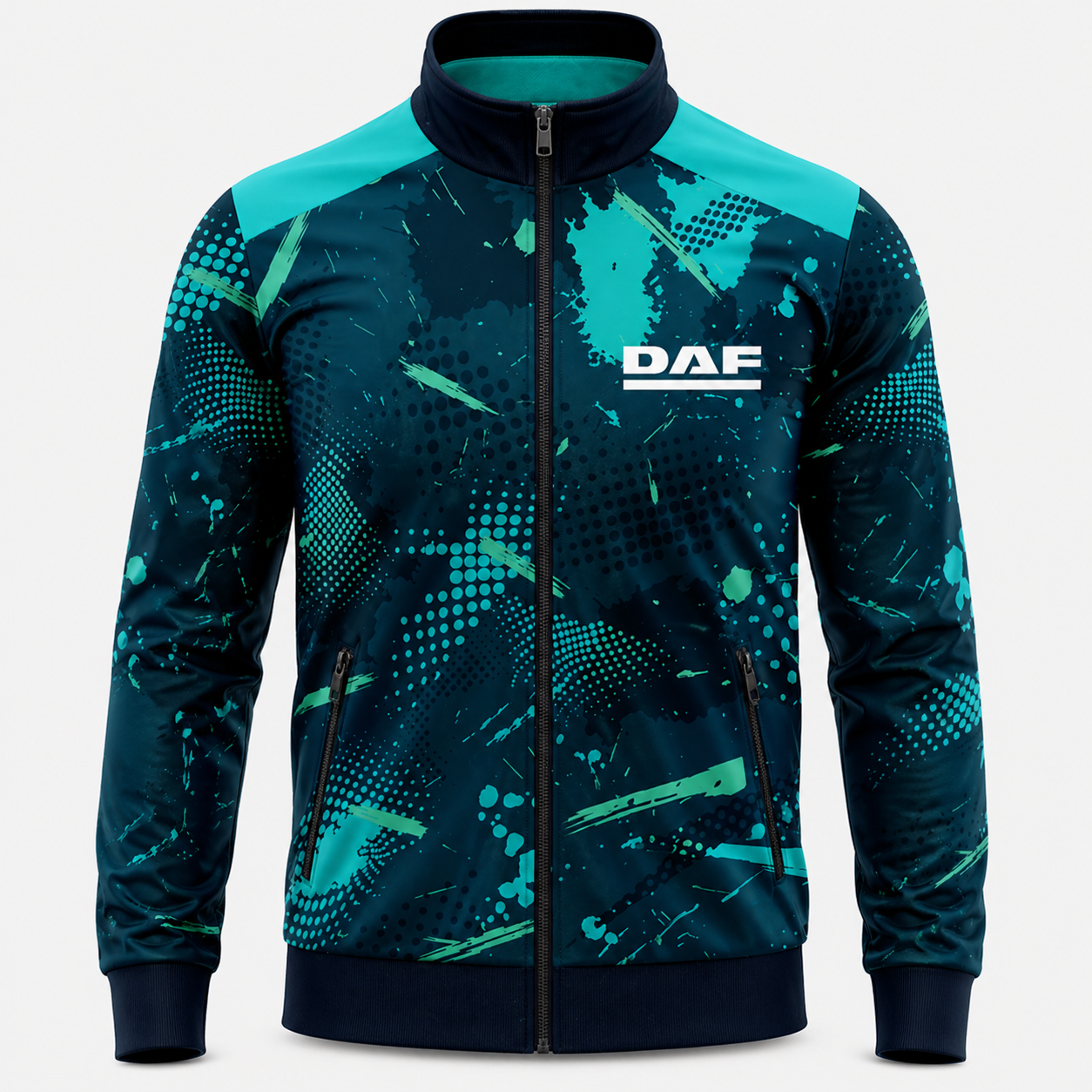 ChatGPT Image Apr 26, 2026, 12_14_01 PM DAF Sports Jacket Dark Azure Cyan Blue - Image 1