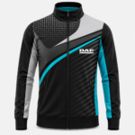DAF Sports Jacket Black Gray Vivid Blue